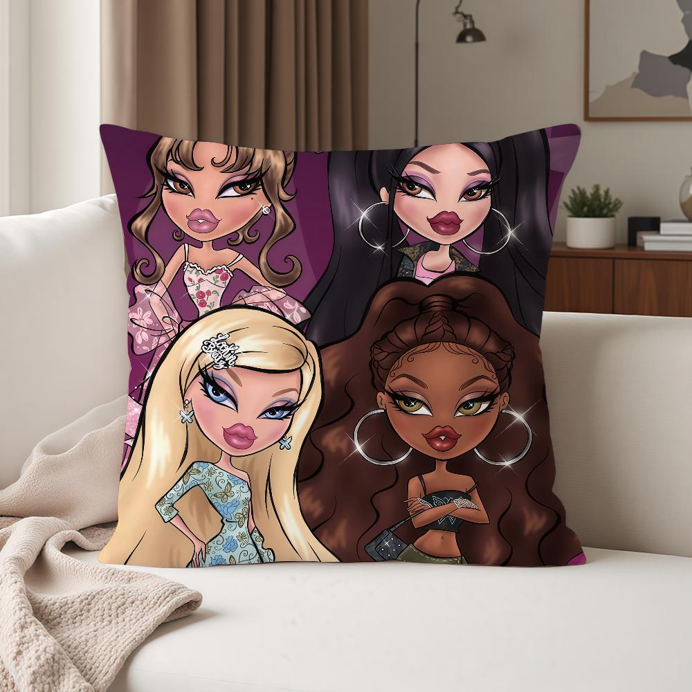 Fashion Lovely Doll Bbratz Pillow Case Suitable For Bedrooms Living Rooms Cars Home Decoration