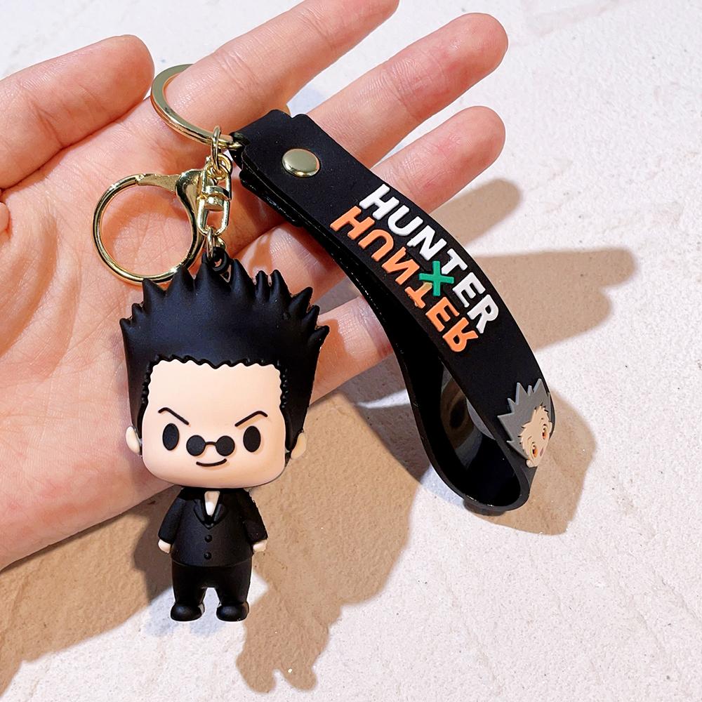 Anime HUNTER X HUNTER Figure Keychain Silicone GON·FREECSS Doll Pendent Keyring Car Key Holder Accessories Jewelry Kids Toy Gift