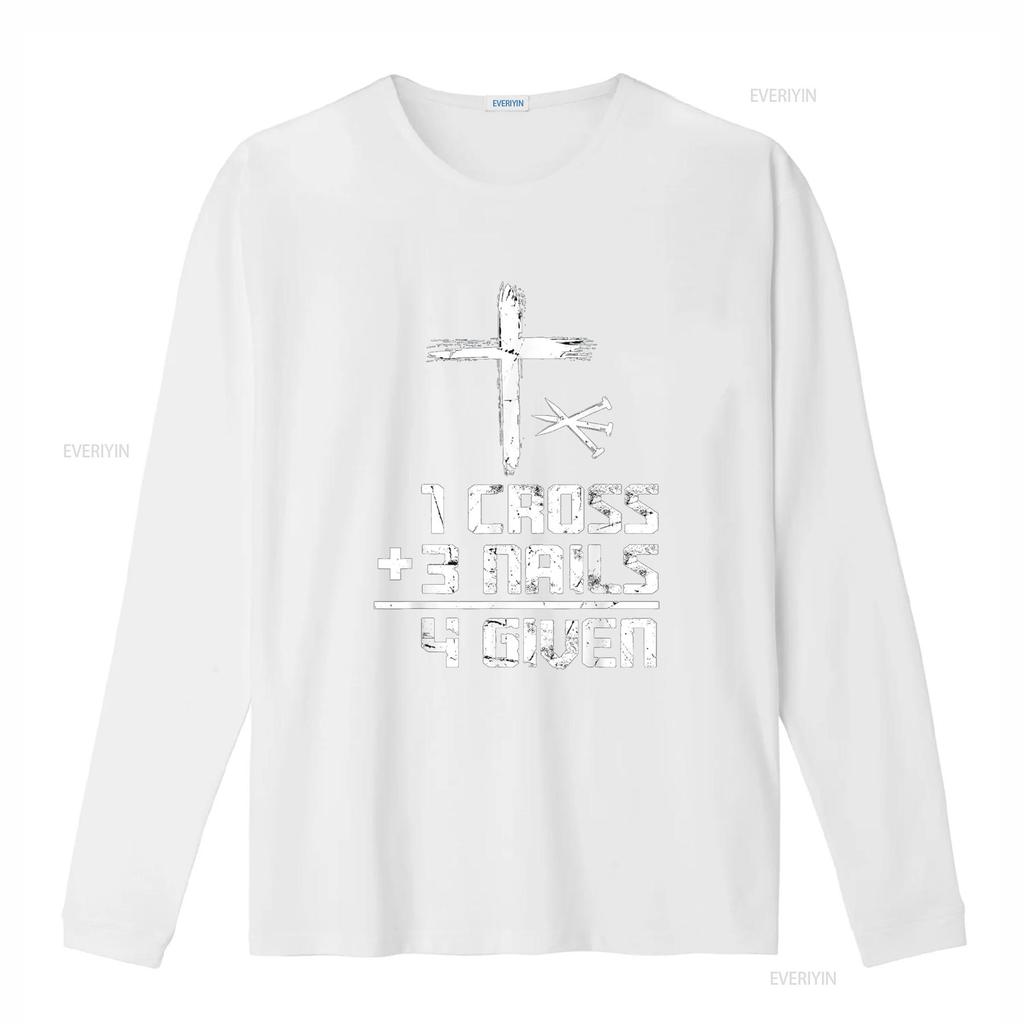 Christian Cross Faith 1 3 Nails 4 Given T Shirt Vintage Washed Graphic Breathable Slightly Casual Stretched Soft Versatile