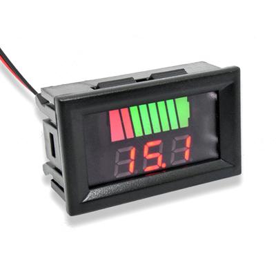 Contor de capacitate a bateriei 12V-60V Afișaj digital LED Avertizare de putere scăzută Rezoluție de putere în 8 trepte Indicator de capacitate a bateriei Accesoriu de uz casnic