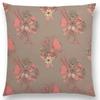 Botanical Floral And Butterfly Cushion Cover  Beautiful Flowers Garden Mini Prints Home Decor Sofa Throw Pillow Case