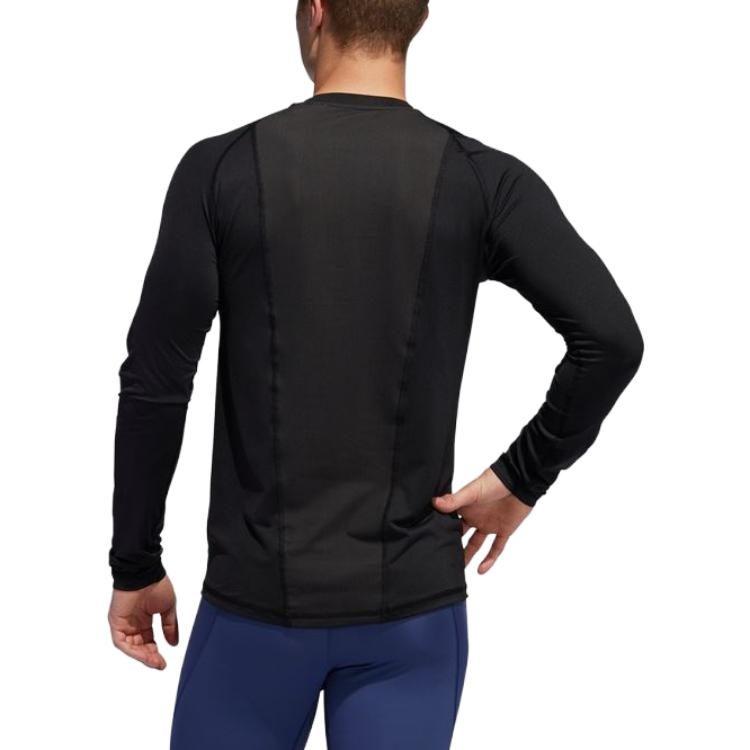 adidas T Shirts Men's Black Crew Neck Moderate Straight Fit FJ5148