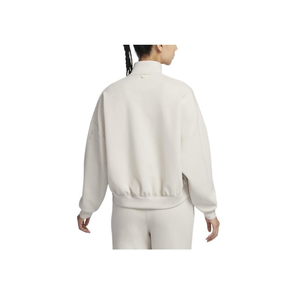 Nike Dri-Fit Oversized 24.7 Impossibly Soft Quick-Dry Solid Color Long Sleeve Sweatshirt Women sweatshirt Light-Brown Light-Iron-Ore-Gray HQ8189104