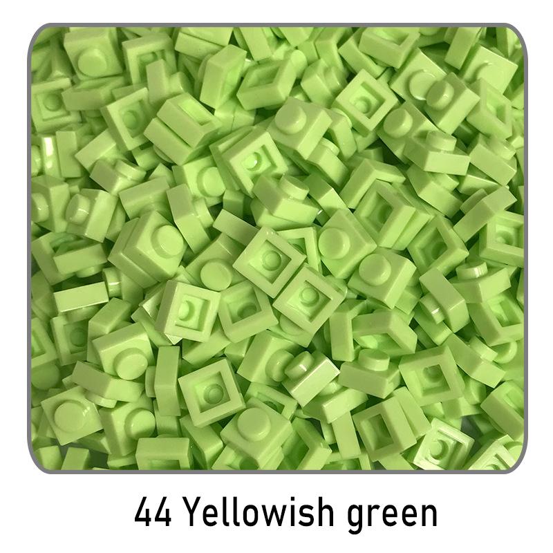 500Pcs Diy Pixel Art Building Blocks Thin Figures Bricks Compatible With 3024 1X1 Square Bricks Bulk Assemble Toys Gift For Chil
