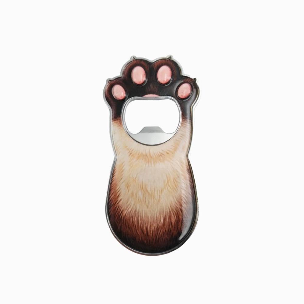 Zinc Zinc Zinc Alloy Cat Paw Bottle Opener Creative Magnetic Cap Remover Kitty Fridge Magnet Gift