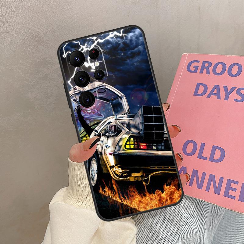 

Back to the Future DeLorean Case For Samsung Galaxy S21 S22 S23 S24 S25 Ultra S9 S10 S25 Plus S20 FE S24 FE Cover Coque Galaxy S22