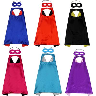 Superhero Double-Layer Cape for Halloween - Kids & Adults