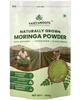 VaidyaRoots Polvo Orgánico de Hoja de Moringa 500g | Sahjan, Moringa, Hojas de Murungai | Superalimento Ayurvédico para Energía, Inmunidad y Detox | Rico en P
