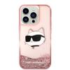 Karl Lagerfeld Klhcp14Llnchcp Iphone 14 Pro 6,1 Różowy/Pink Hardcase Glitter Choupette Head