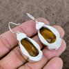 Citrine Gemstone Handmade 925 Sterling Silver Jewelry Earring 2.05" KKG-611