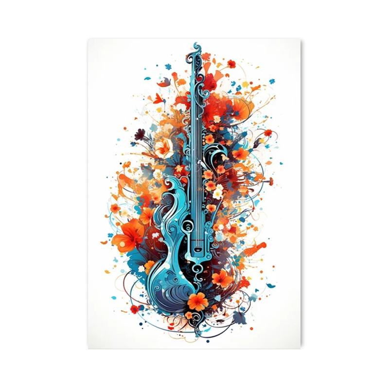 Abstract Graffiti Pistol Posters and Prints Canvas Paintings Wall Art Pictures for Living Room Home Decoration