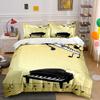 Piano and Musical Notes. Bedding Sets Duvet Cover Sets Duvet Covers Pillowcases(1 * Duvet Cover 2 * Pillowcases Without Duvet Insert)