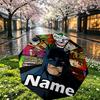 Custom Name Personalized Batman Print Umbrella, Auto Open Close, 8‑Rib Sturdy Frame, Commute Camping Hiking Use, Birthday Gift