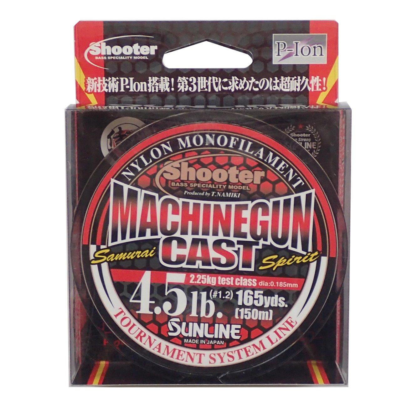 

SUNLINE Shooter Machine Gun Cast Nylon Line, 150m, 1.2, 4.5lb, Newat Brown