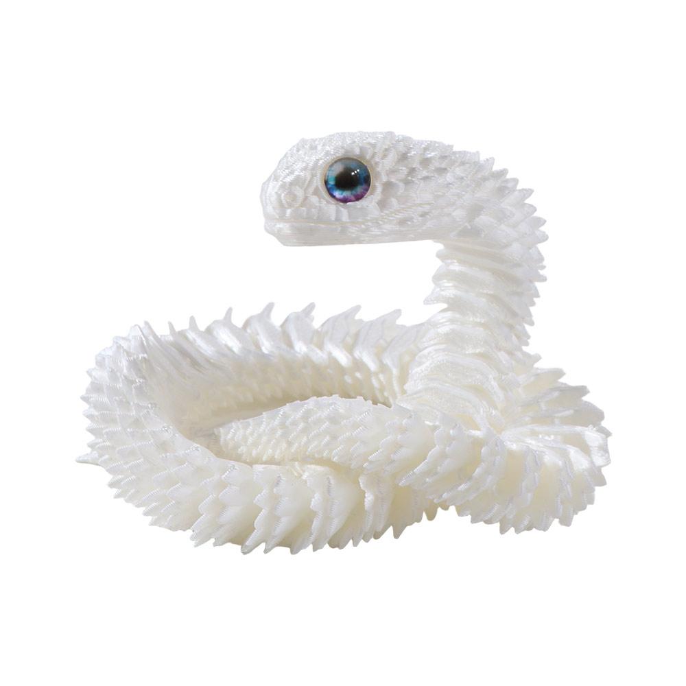 Realistic 3D Printed Snake 30/45/60cm Rotatable Simulated Snake Ornament PLA Multicolor Animal Simulation Model Car Decoration