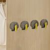 4 Teile/satz Shell Form Wand Haken Moderne Wasserdichte Schlag Kostenloser Heavy Duty Handtuch Kleidung Tür Zurück Kleiderbügel Badezimmer Küche Liefert