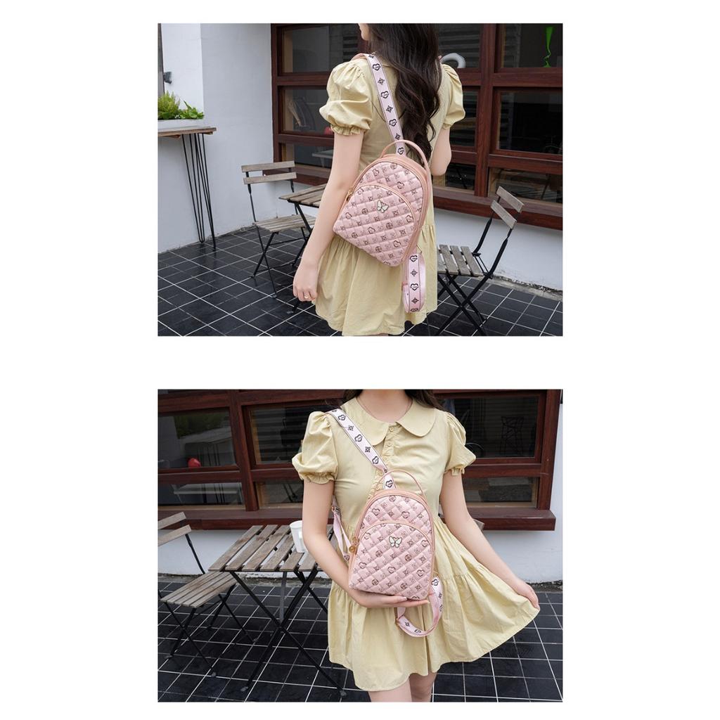 Retro Printed Shoulder Bag,Multifunctional Schoolbag Large Capacity Casual Backpacks