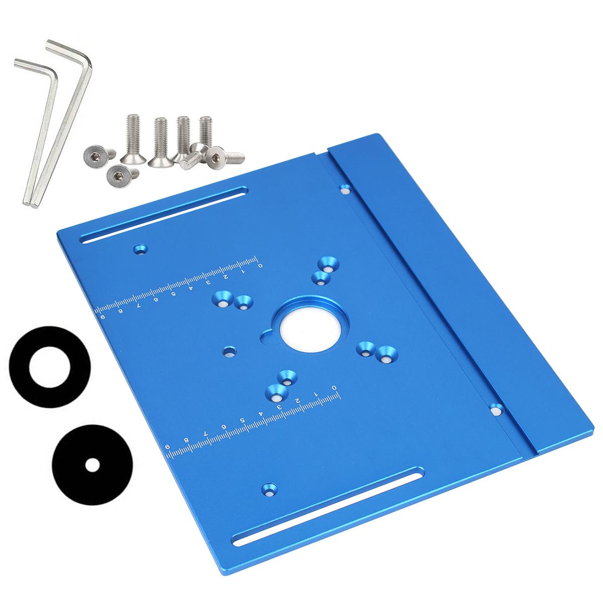

Router Lift Kit & Aluminum Router Plate for 65mm Diameter Universality Woodworking Router Table Workbench Trimmer Engraving Mach