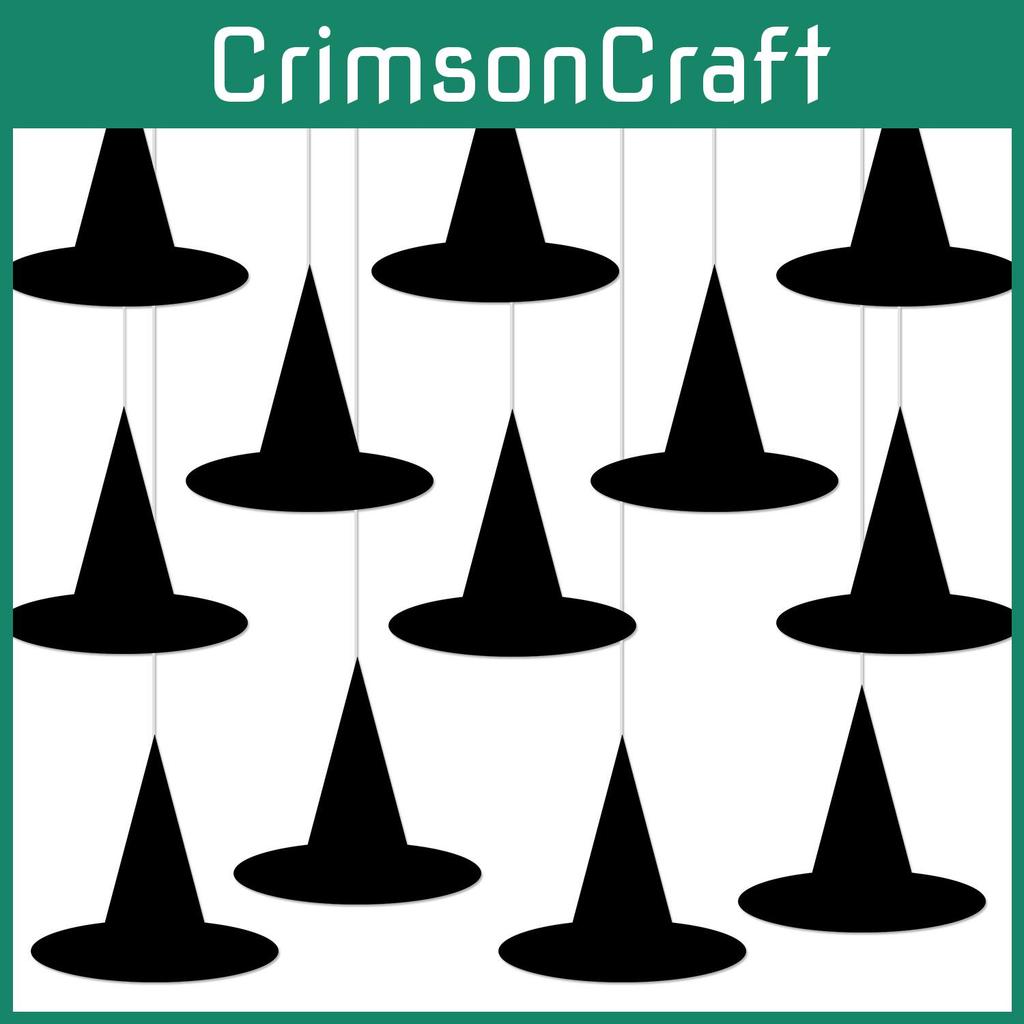 Party Creative Halloween Witch Hat Paper Pendant Party Scene Decoration Prop
