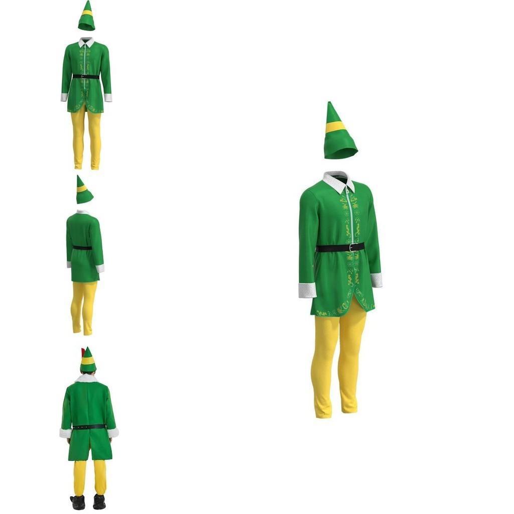 Authentic Men's Elf Cosplay Outfit For Halloween And Christmas