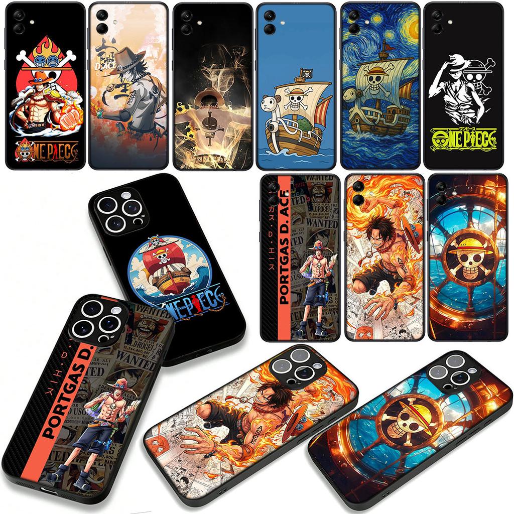 Going Merry ONE PIECES Luffy Ace Cover Phone Case for OPPO A18 A16 A17 A38 A54 A40 A60 A80 A78 A79 A57 A55 A96 A15 A53