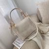Fashion PVC Transparent Women Shoulder Bag Jelly Candy Summer Beach Handbag for female Messenger Bags Bolsa Totes bucket bag s