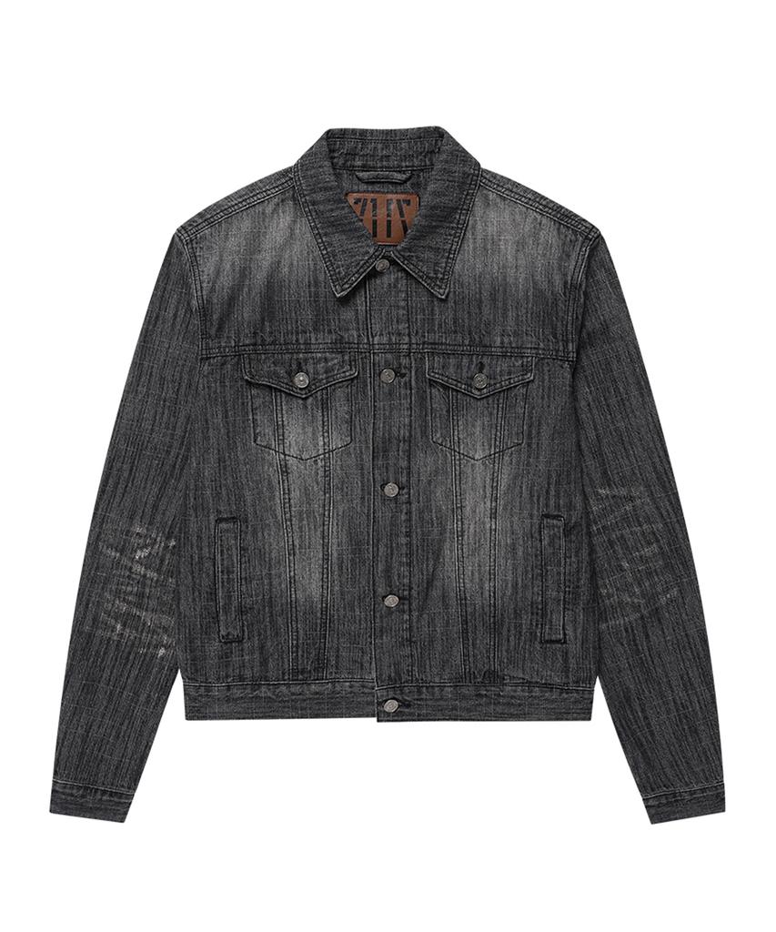 Kichul Aged Denim Jacket (Washed Black)