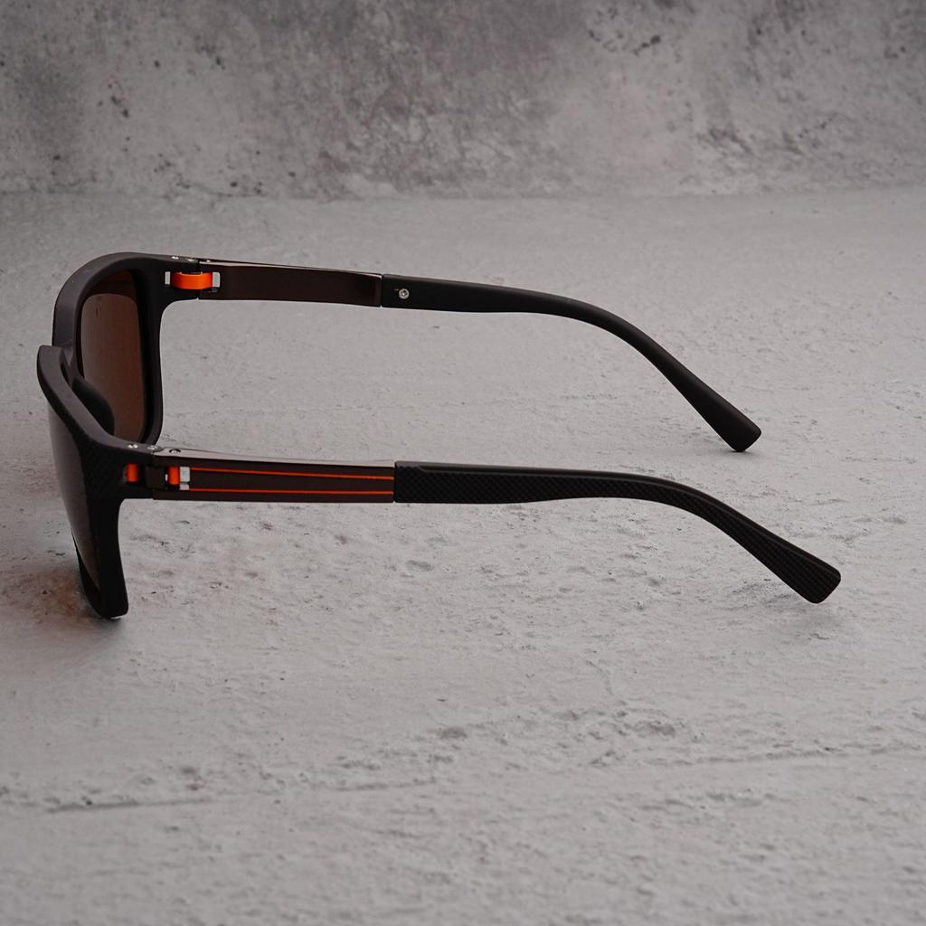 New Retro OGA Series Polarized Sunglasses - Classic Square Frame with Spring Hinges for Driving & Sports