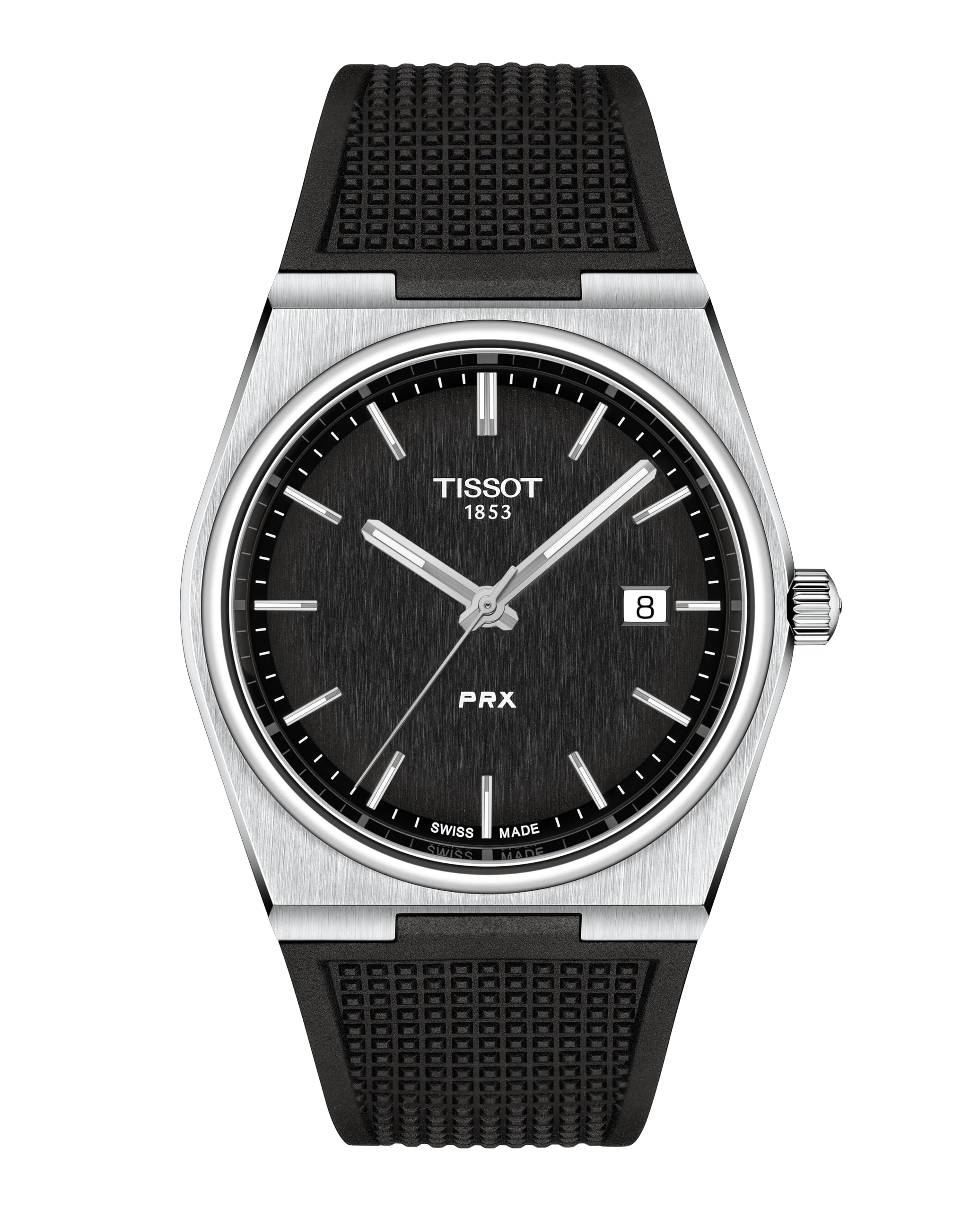 

[Tissot] Men s Tissot PRX PRX PRX Black Dial Rubber Strap T1374101705100 [Regular Imported]