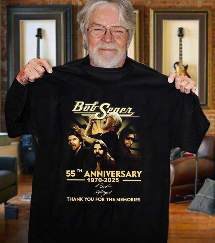 

New Bob Seger 1970-2025 anniversary Gift For Fans Unisex S-5XL Shirt UH1642 Unisex T-Shirt XXL