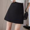 Women's A-Line High Waist Short Black Slim Skirt - Professional Spring/Summer Wear