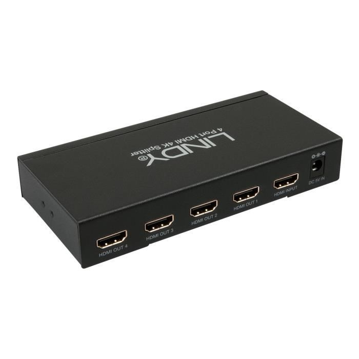 Splitter HDMI 4K - 4 ports - 2160p30 3D - LINDY