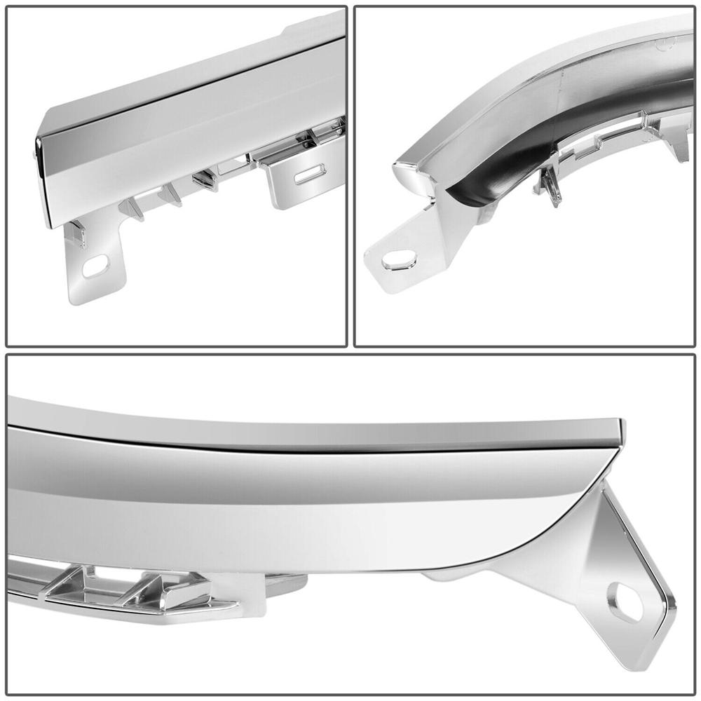 2Pcs For 2019-24 Ram 1500 Chrome Driver and Passenger Side Lower Grille Trim Set