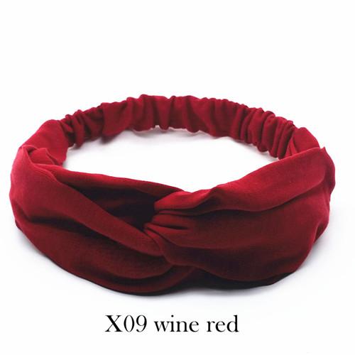 

Хлопковая витая повязка на голову для женщин, однотонная эластичная повязка на голову с узлом, спортивная повязка на голову для йоги, тюрбан, повязки на голову, аксессуары для волос