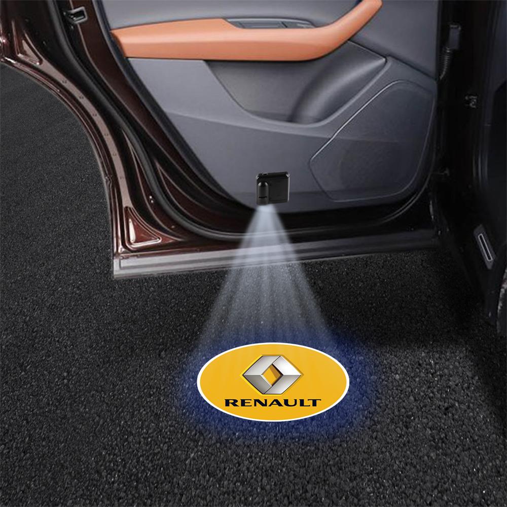 1/2pcs Led Car Door logo Welcome Light For Renault Kwid Clio Megane DACIA Fluence Scenic Loguna Duster Logan Twingo Teizy Kangoo HH8