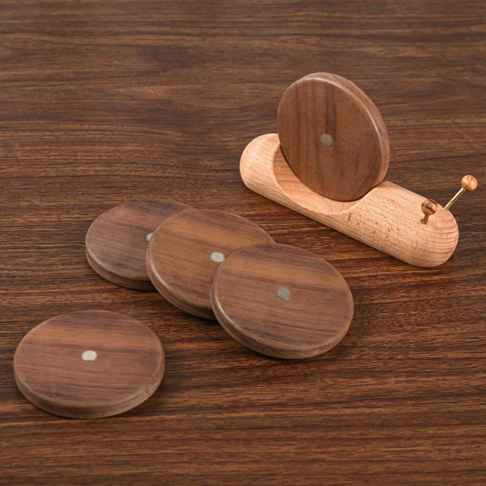 Wooden Insulated Coaster Snail Table Mat Creative Cup Mat  Home Decoration