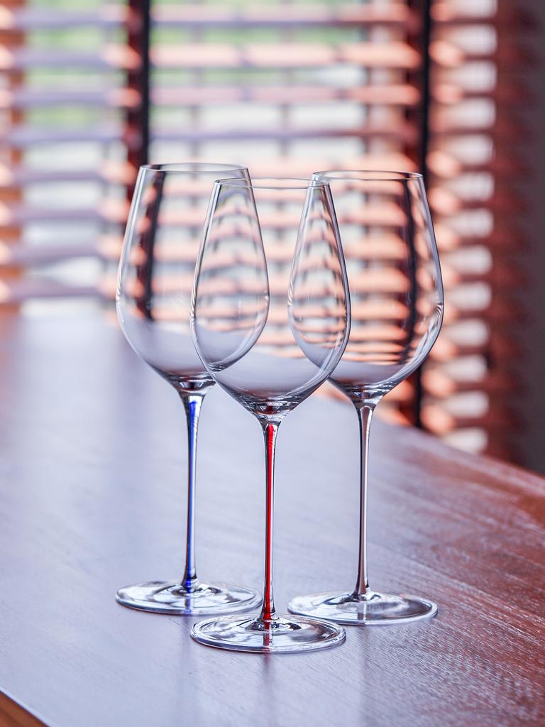 Multiple Styles Red-stemmed Crystal Goblet Glass Threaded Red Wine Burgundy Champagne Glass Set Elegant Drinking Utensils