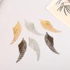 10Pcs Gold Color/Silver/Bronze Filigree Wraps Angel Wings Pendant Metal Crafts For Diy Headwear Jewelry Making Accessories