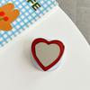 Solid Color Love Mirror Mobile Phone Holder Airbag Telescopic Folding Magnetic Suction Lazy Desktop Support Ring