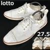 Lotto Halbschuhe aus Leder 27.5 USA9.5 weiß Straight Tip(GEBRAUCHT)