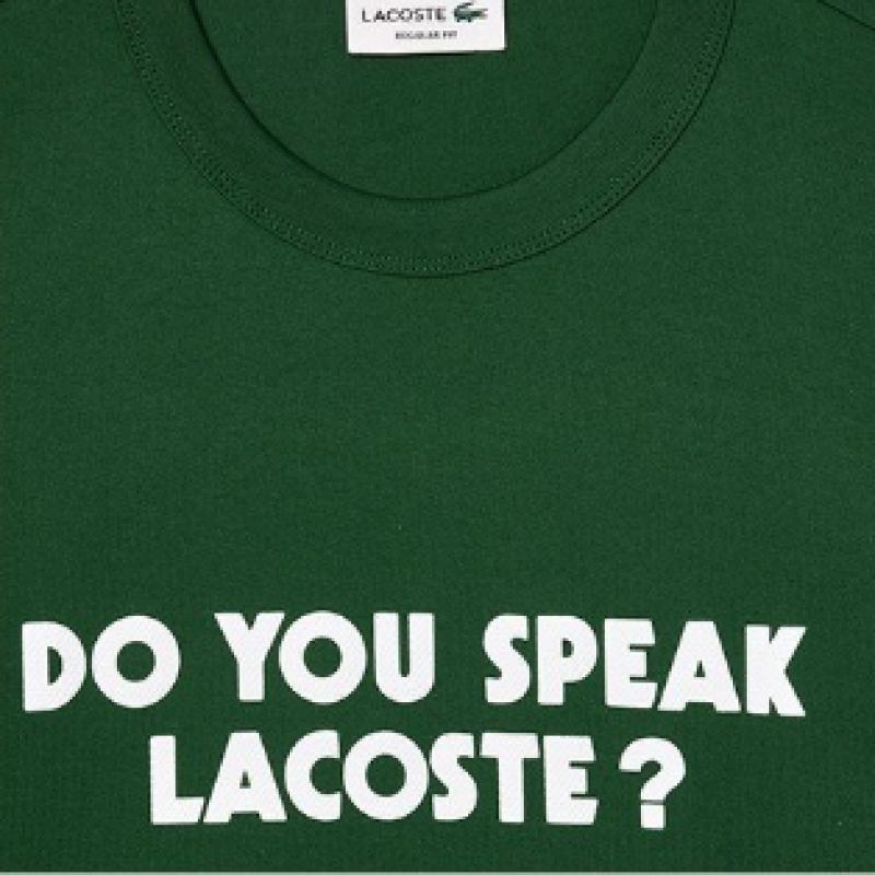 Men S lacoSTe meSSage Graphic T ShirT Th0134 54g 132