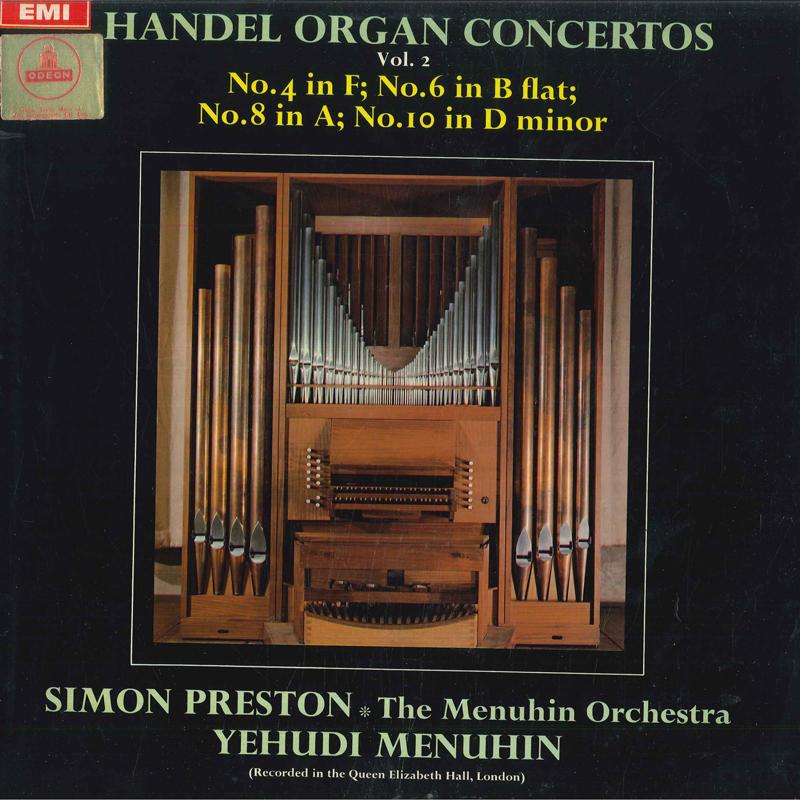 

LP Record HANDEL, SIMON PRESTON, MENUHIN FEST - Organ Concertos Vol. 2 PASD2443 ODEON UK Classical Used
