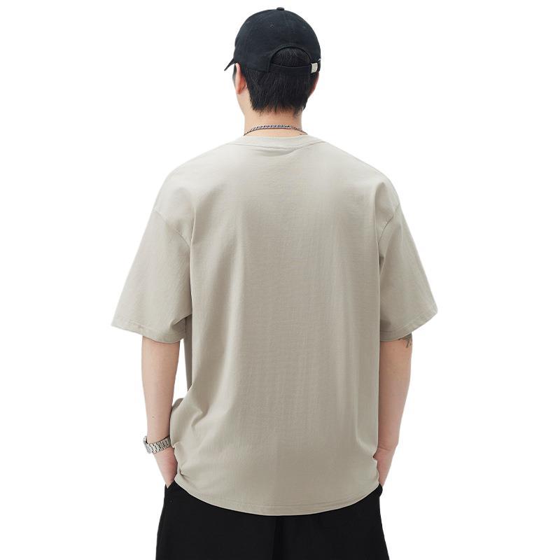 Neues Sommer-Kurzarm-T-Shirt für Herren Lockerer Rundhalsausschnitt Japanisches Retro-T-Shirt Vielseitig