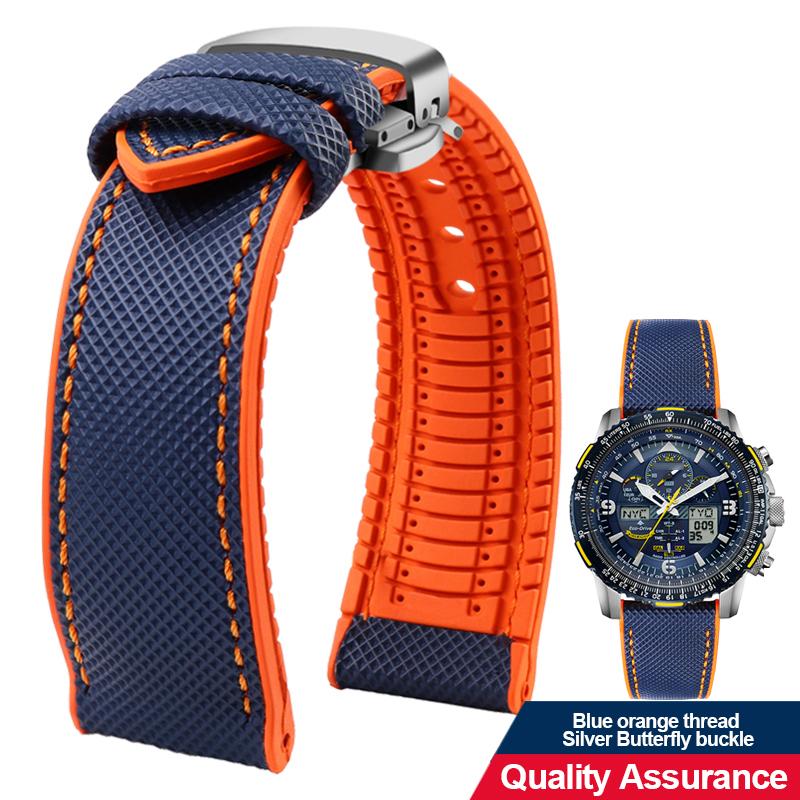12 color high quality rubber Watchband 20 21 22 23mm 24mm for men and women watchstrap accessories Black red orange yellow Green