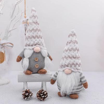 Christmas Elf Doll  New Nordic Plush Knitted Christmas Decoration Faceless Doll Doll Forest Old Man Rudolph Ornaments