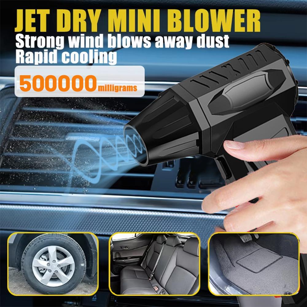 10000mAh Mini Turbo Jet Fan Tragbar Kabellos Computer Tastaturreiniger 500000RPM Bürstenloser Starker Turbo-Lüfter Luftstaubwedel