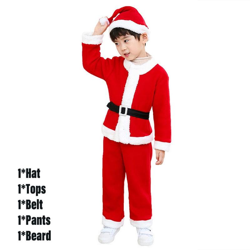 

Santa Childrens Christmas Claus Cosplay Costume Boys Girls Kindergarten Party Boy,80cm/31.50in