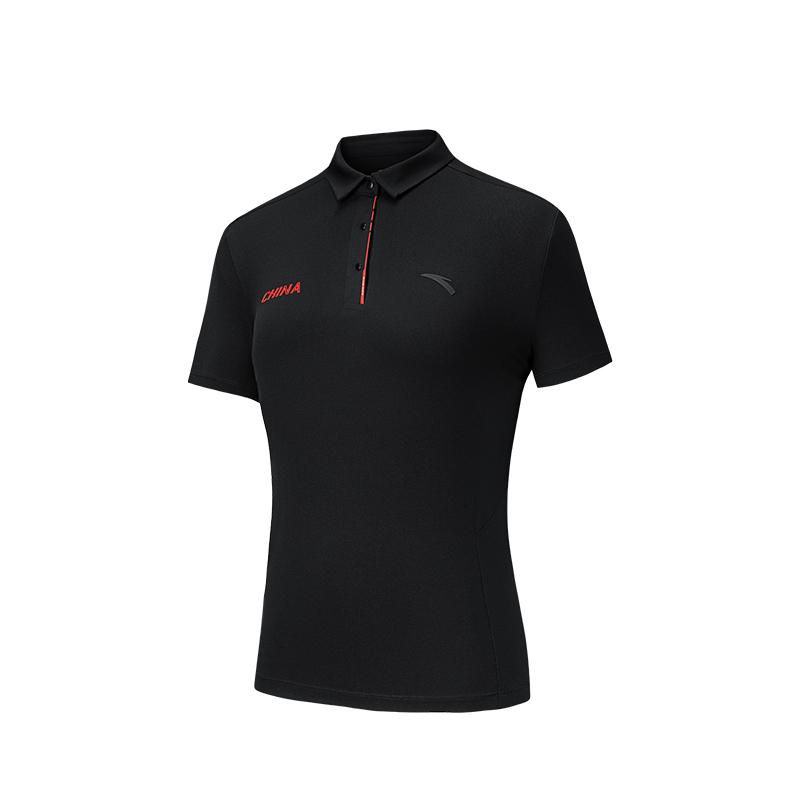 

Anta Comfortable Versatile Simple Breathable Quick-Dry Sports Polo Shirt Women tops 162537105-4 L