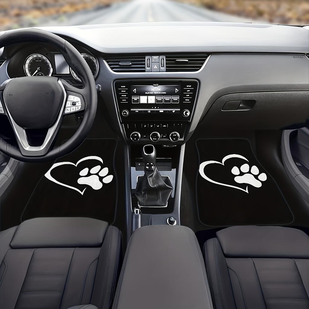 2pcs/4pcs Cartoon Dog Paw Car Foot Pad: Universal Anti-Slip Protection & Dust-Proof Car Accessories for Front & Rear Seats