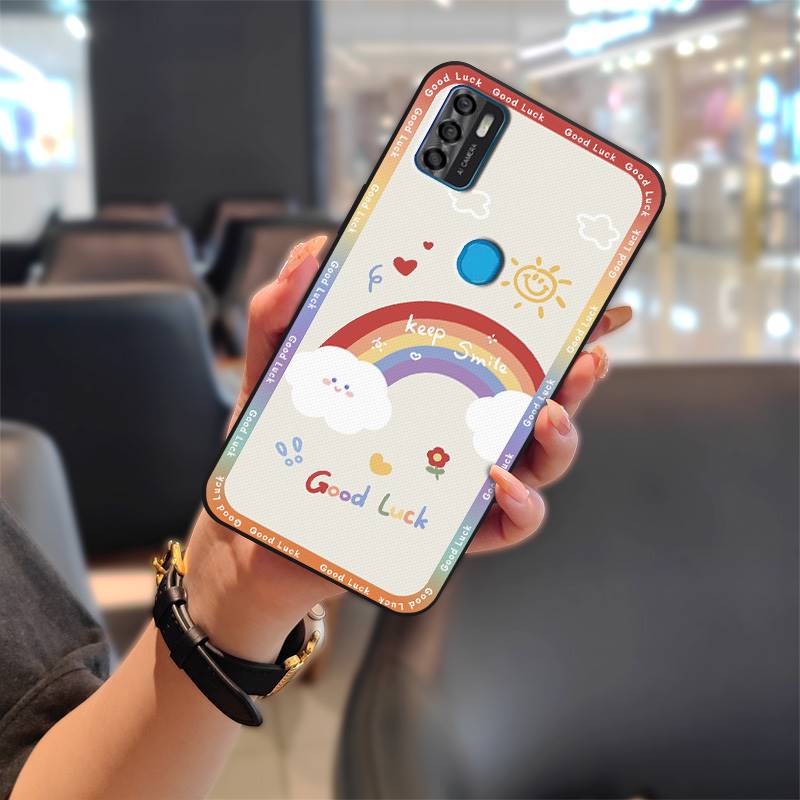 Waterproof Cute Phone Case For ZTE Blade A7S 2020/Optus X Pro/P650 Pro Soft Case Anti-dust Anti-knock Durable Cover TPU